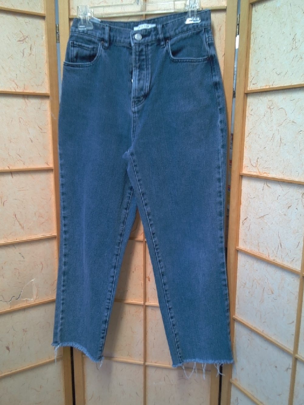 Pac Sun High-Rise Straight Cropped Straight Jeans in Washed Blue Size 27
